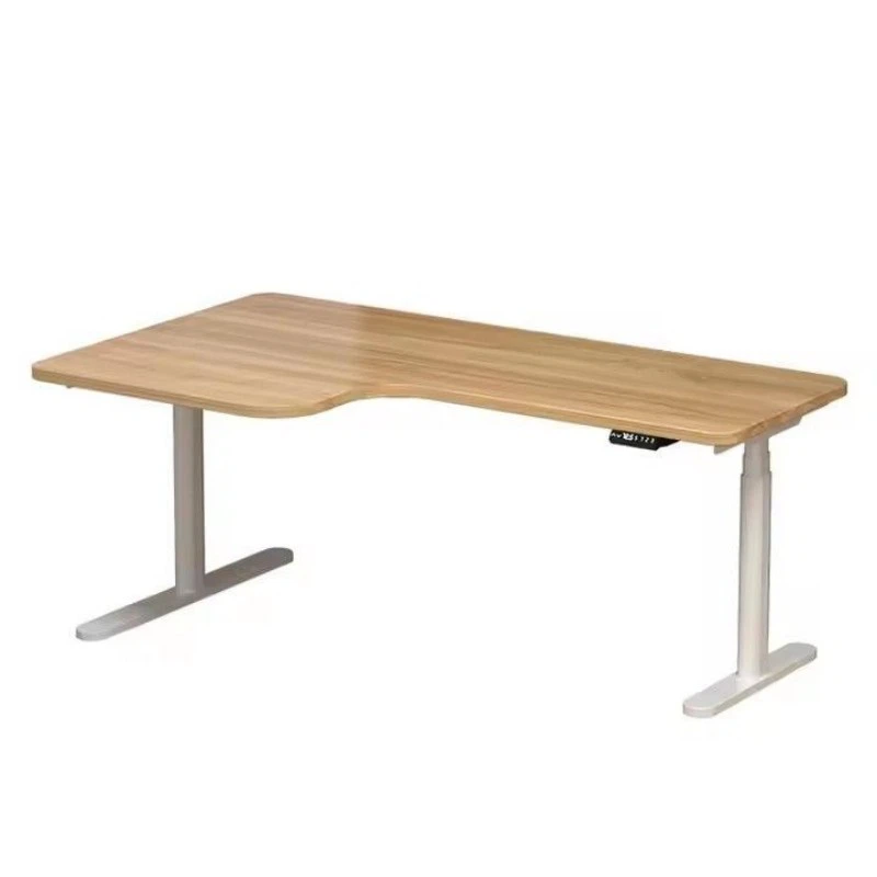 Elevating Height Adjustable Tabletop Solid Bamboo Lifting Desktops Carbonized