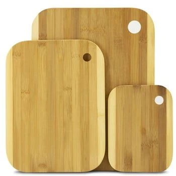 FSC BSCI Anti Bacterial Bamboo Cutting Board Set Of 3